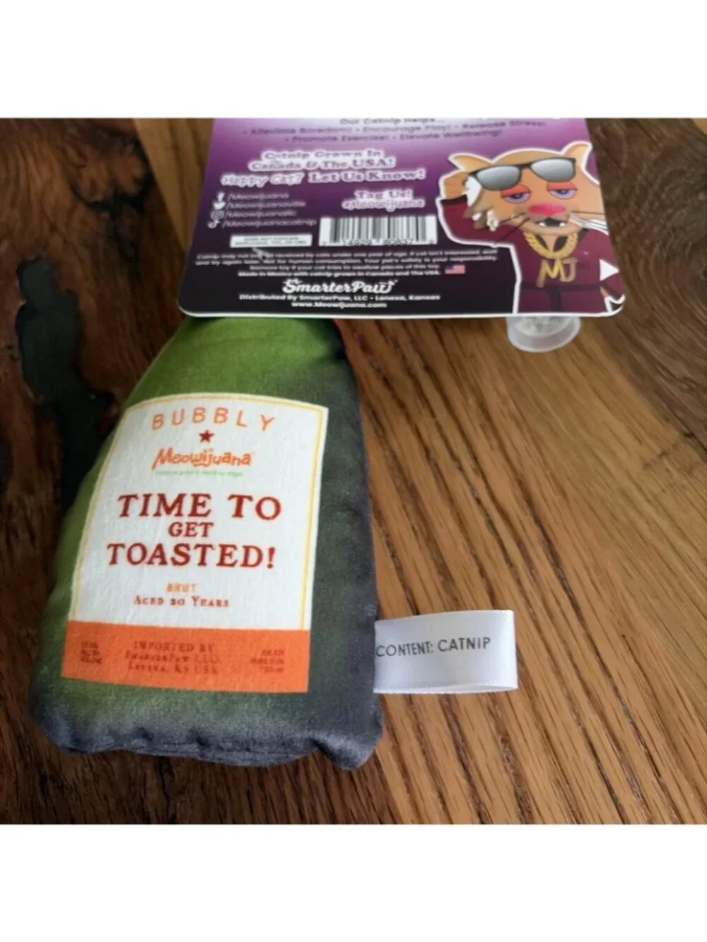 Meowijuana Get Toasted Cat Toy Premium Catnip Refillable New